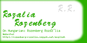 rozalia rozenberg business card